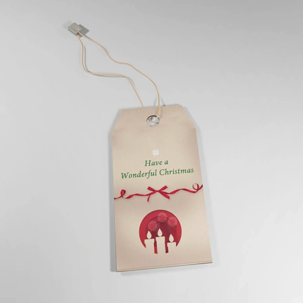  Parcel Tag - Angled Corner