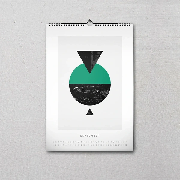  Wall Calendar - Short Edge Bound