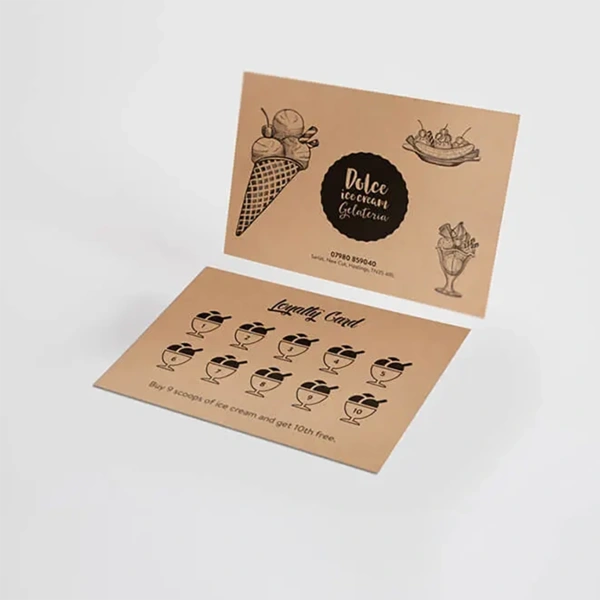  Loyalty Card Brown Kraft300gsm
