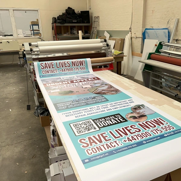 Banners at production stage
