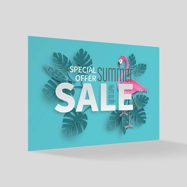 2000mic Cardboard Sign