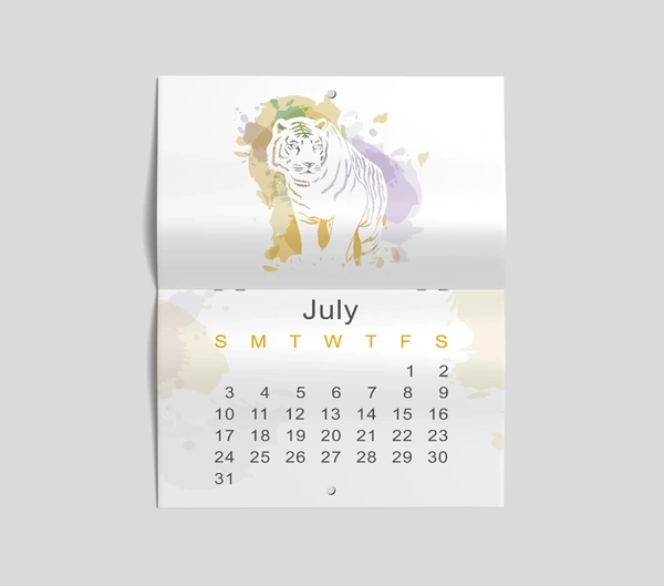 A Wall - Calendars - Drilled - Hole