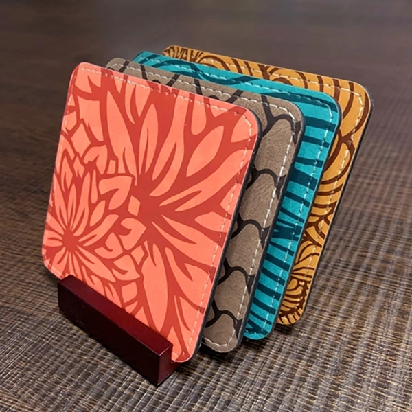 PU Leather Effect Coaster