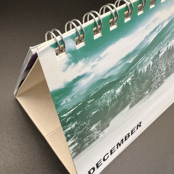 Desk Calendar - Silver Wire